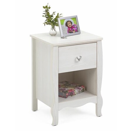 4D Concepts 4D Concepts 28401 Lindsay Nightstand - Stone White Oak 28401